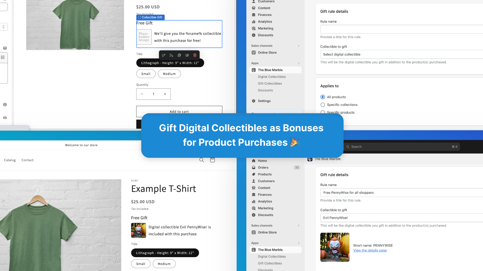 Gift Digital Collectibles as Bonuses for Product Purchases
