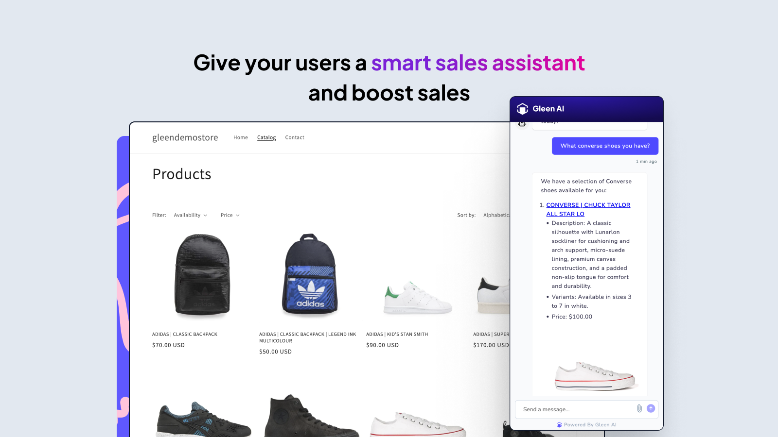Gleen AI:Give your users a smart sales assistant and boost sales