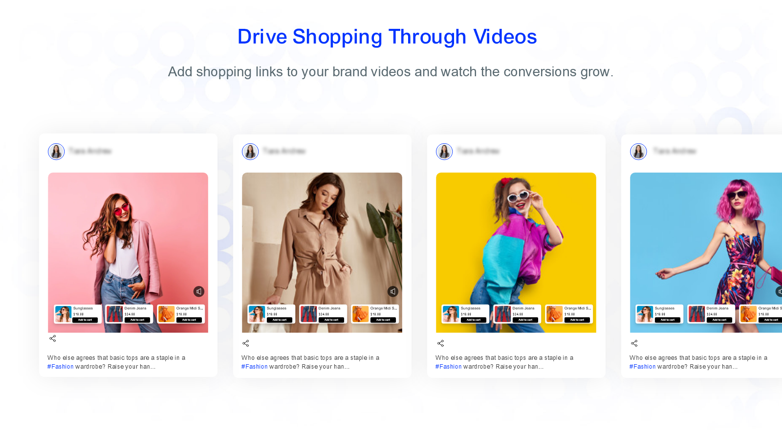 GluedIn Shoppable Video widget