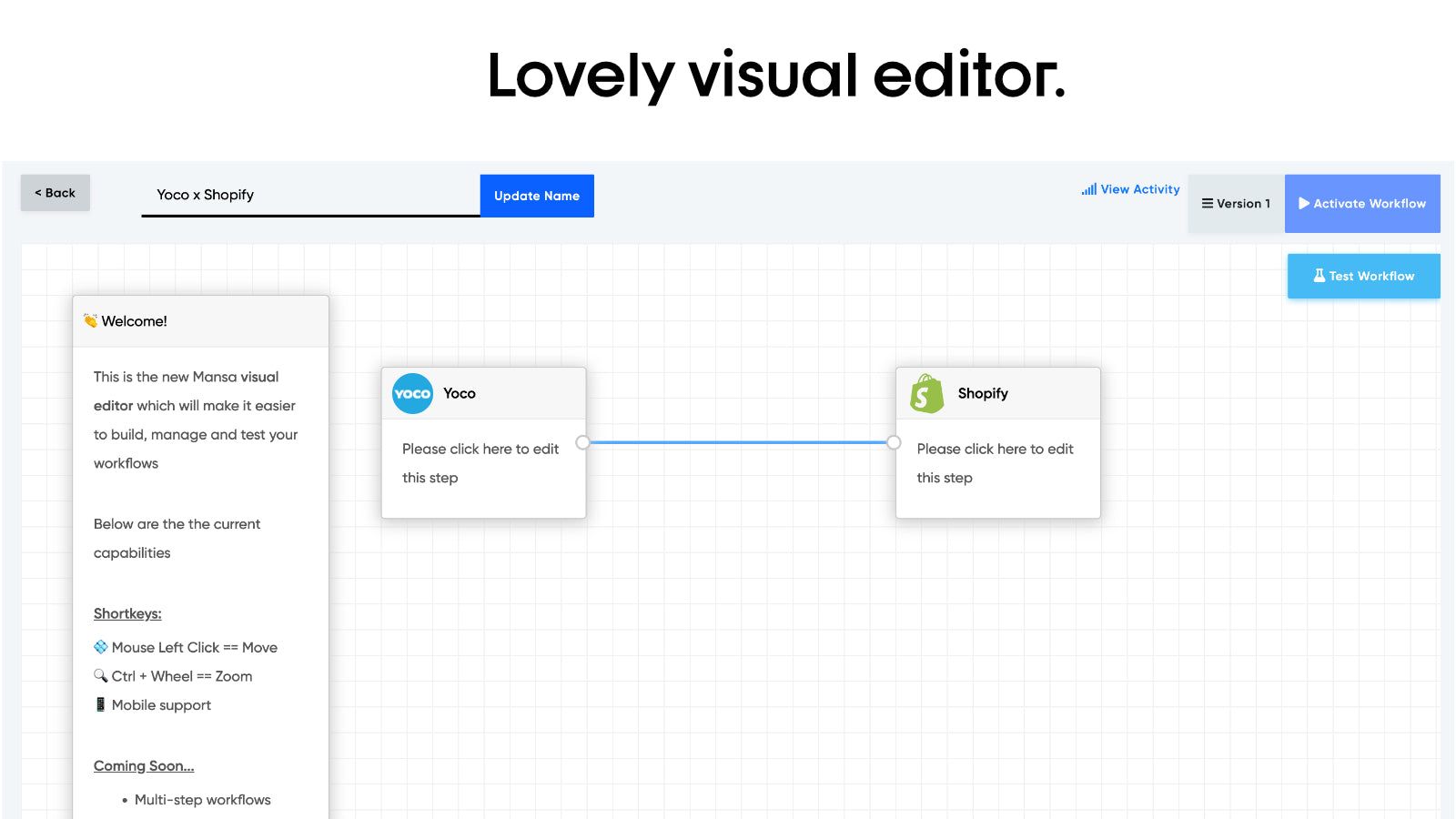 Gorgeous visual flow to build & manage your automations