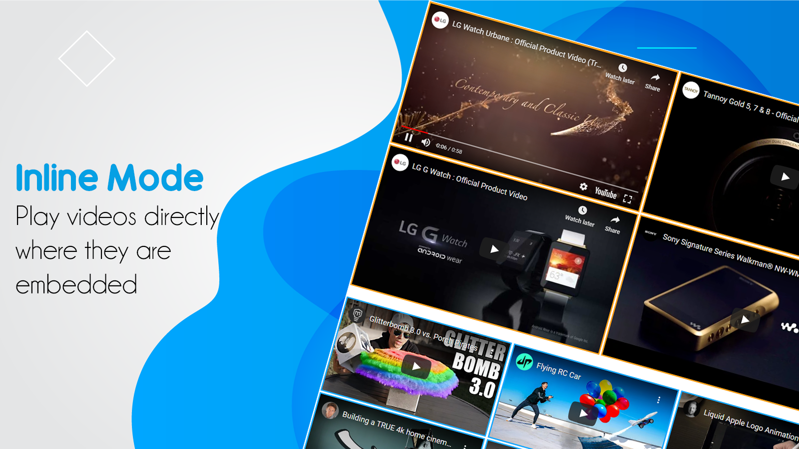 Grid Inline Video Display Gallery. Best Shopify Gallery apps