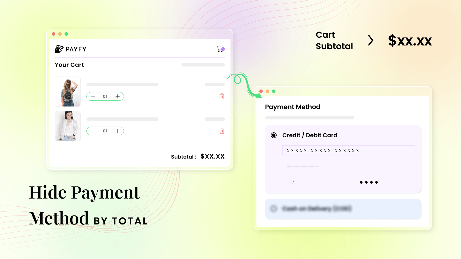 Hide and reorder payment method in Shopify checkout page