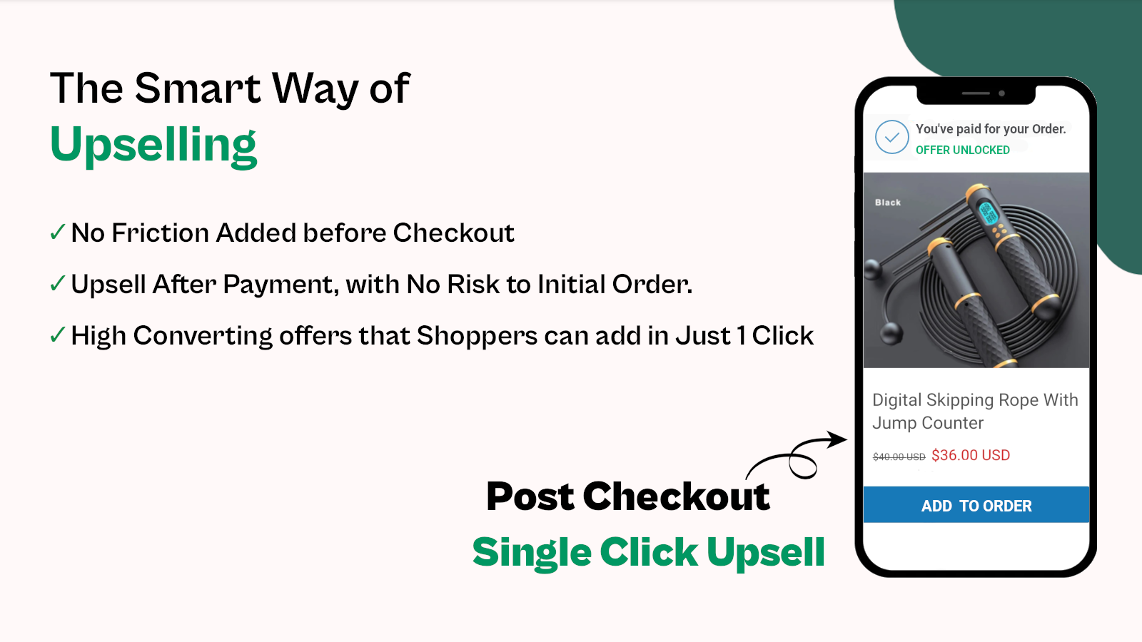 High Converting Post Checkout One Click Upsell Offers