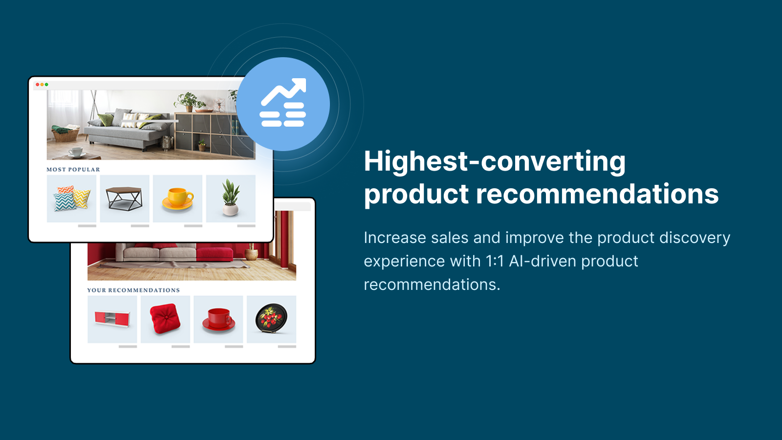 Highest converting personalized product recommendations