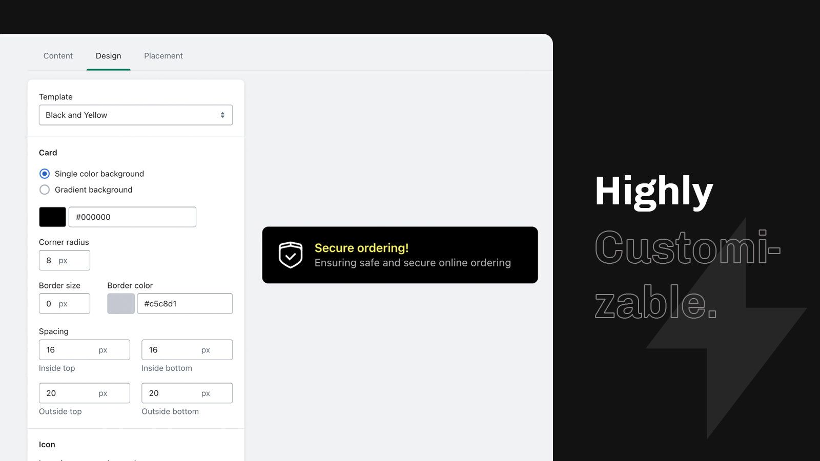 Highly customizable feature banners for your Shopify store