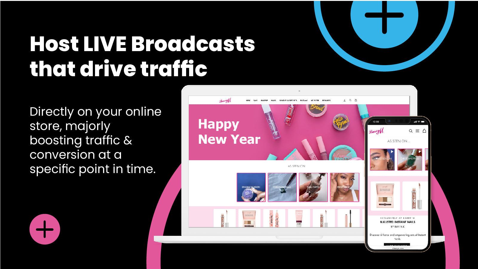 Host LIVEcasts that are a powerful means to increase traffic