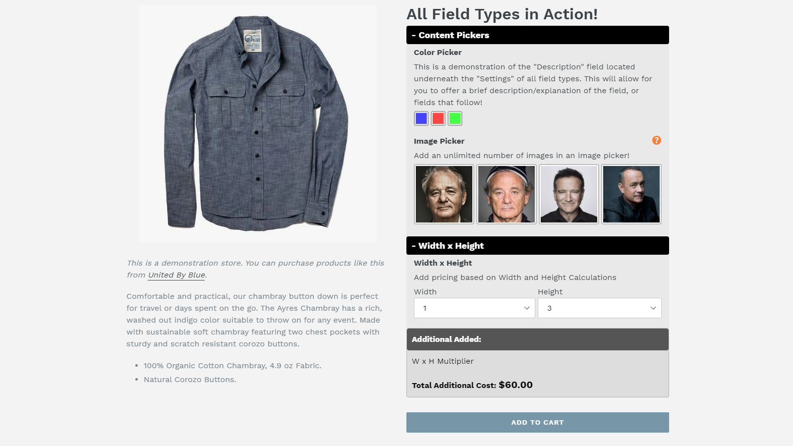 Image Picker Fields | Custom Product Options - W3Trends