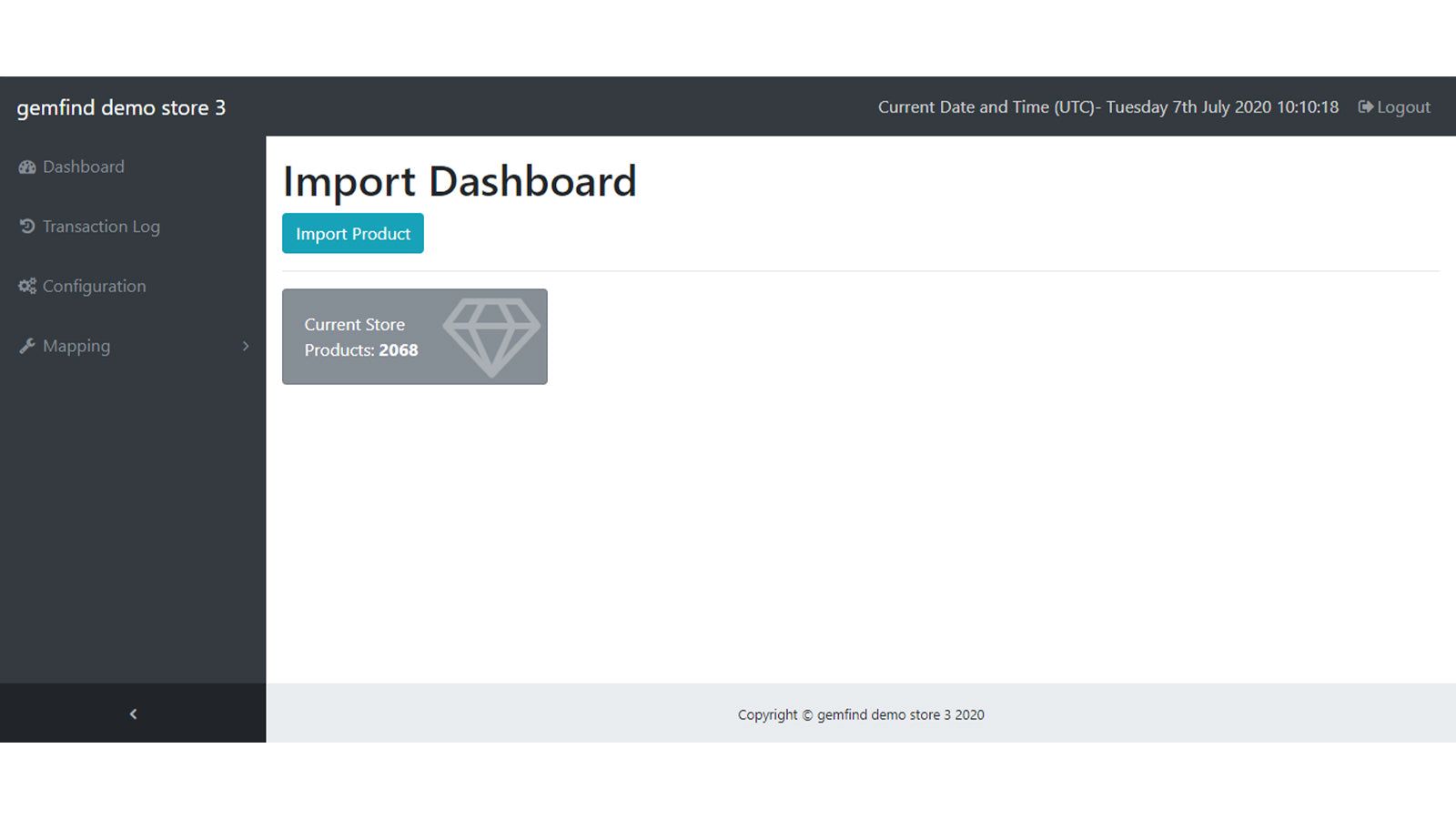 Import Dashboard