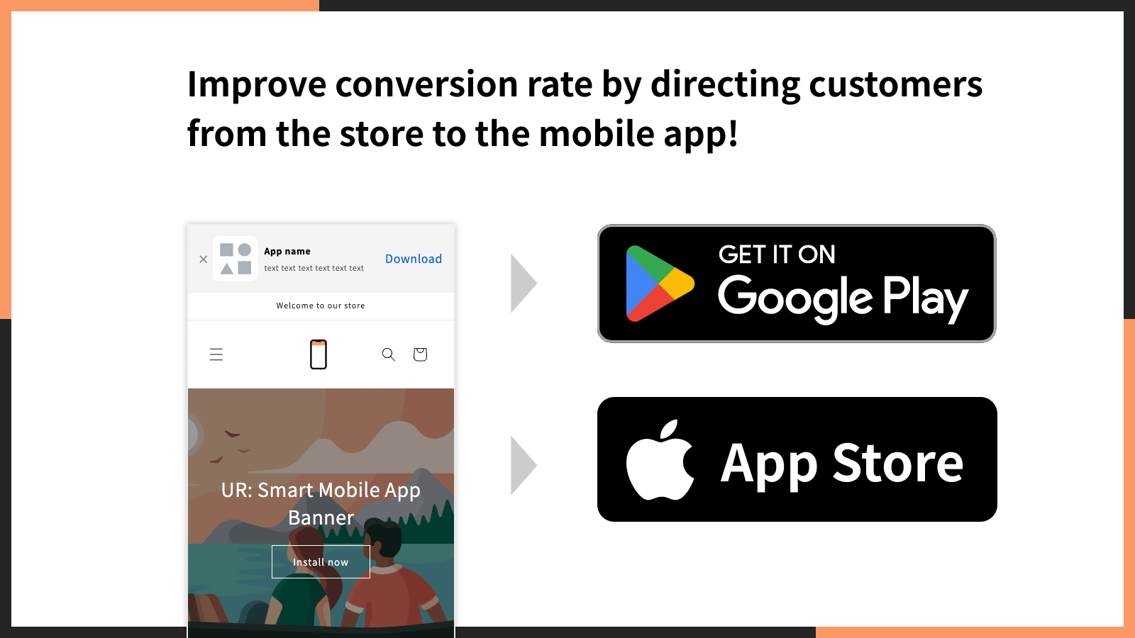 Improve conversion rate by directing customers.