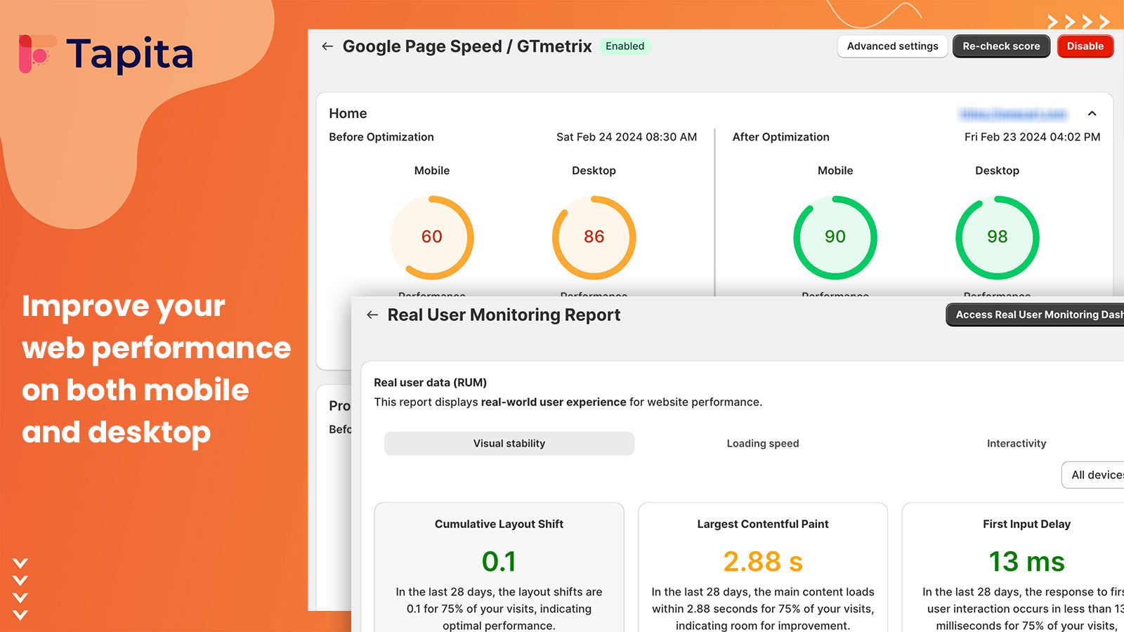 improve page speed, ranking