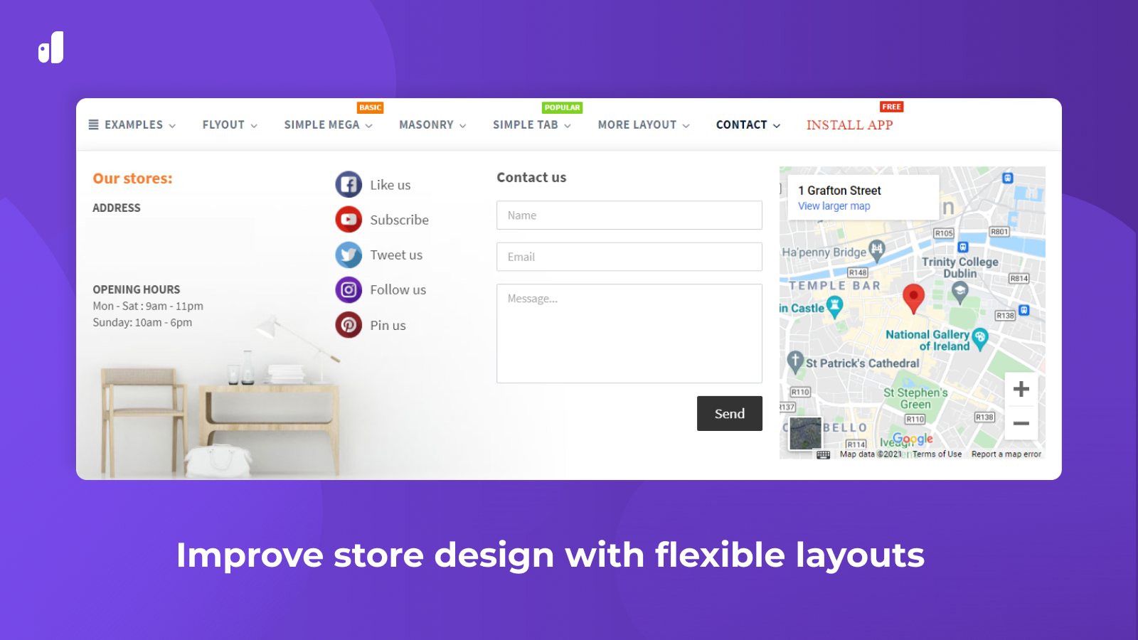 Improve store design with flexible layouts