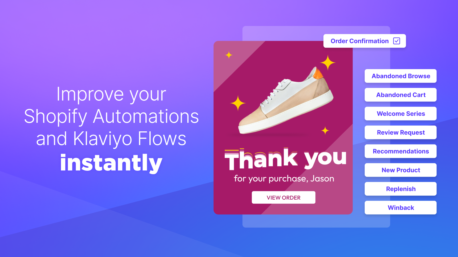 Improve your Shopify automations and Klaviyo flows instantly