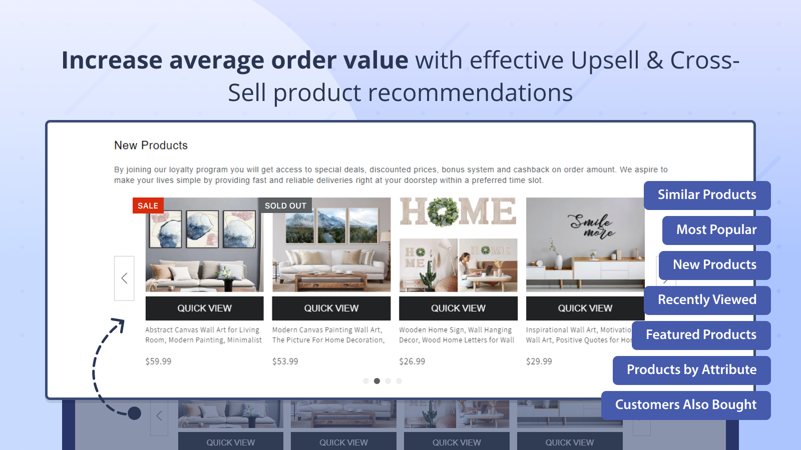 Increase average order value with vital product recommendations