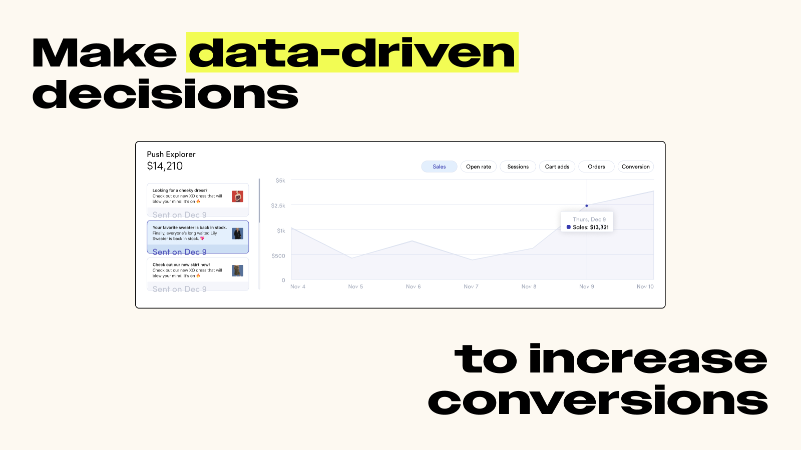 Increase conversions with advanced analytics and data