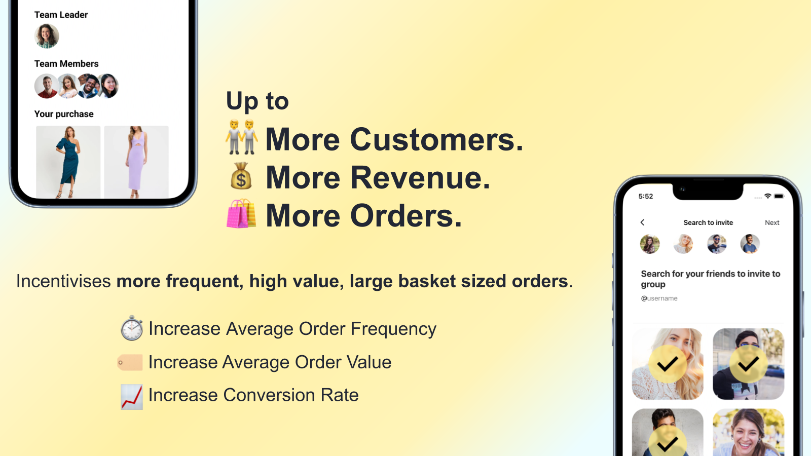 Increase Customers & Order Size