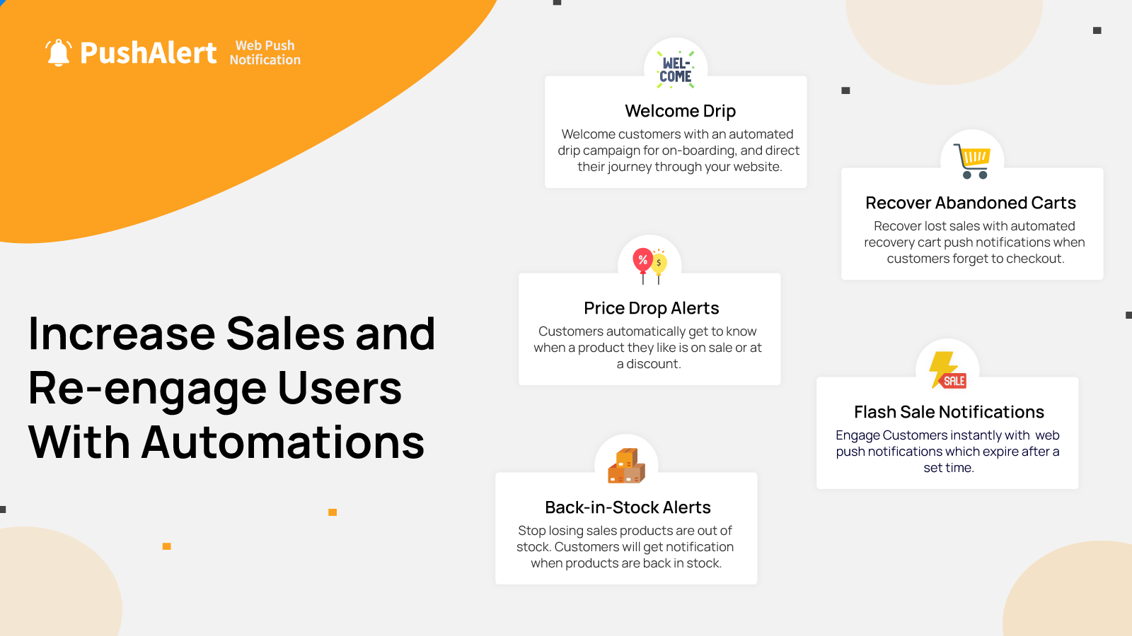 Increase sales and re-engage customers with automated alerts