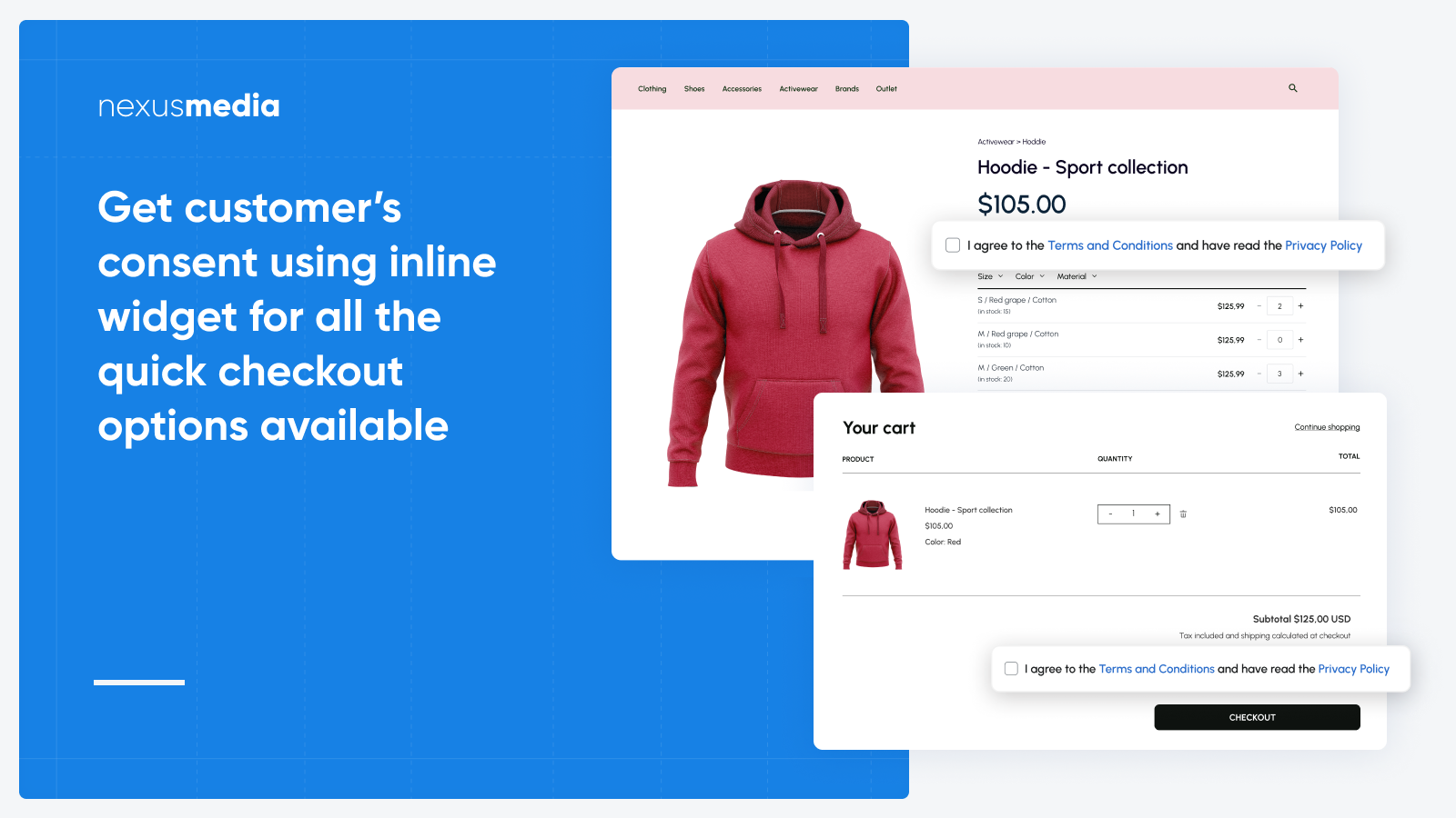 Inline widget for all the quick checkout options