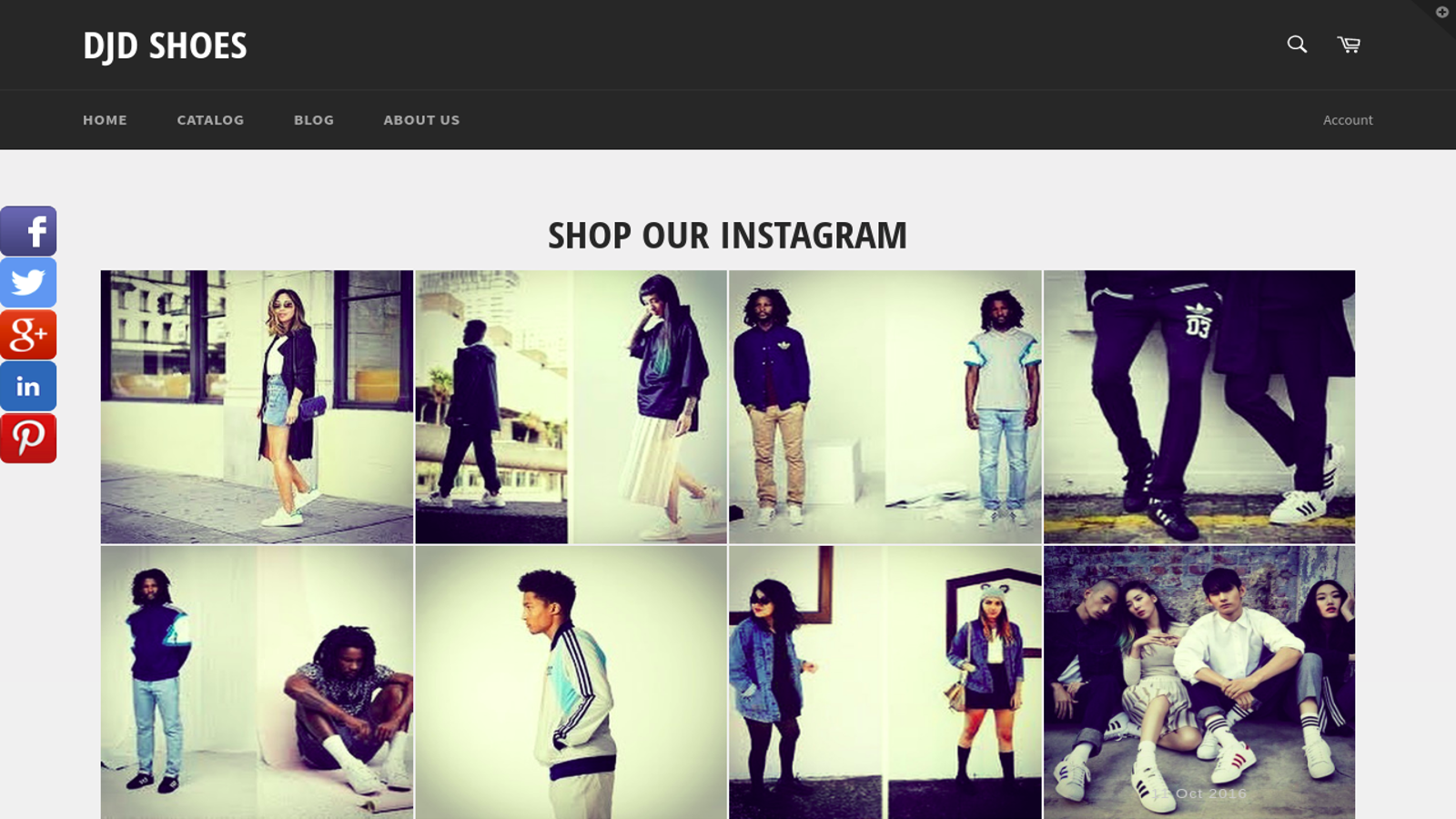 Instagram In-Shop Page