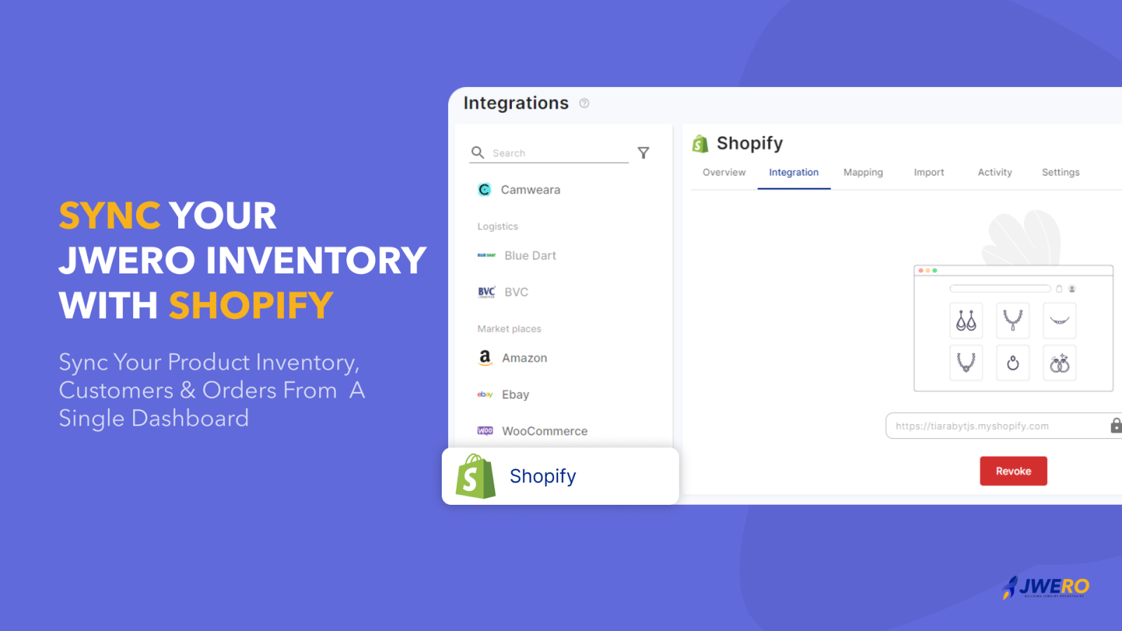 Integrate Shopify with Jwero