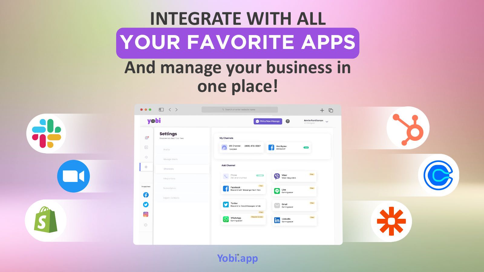 Integrate with all your favorite Apps