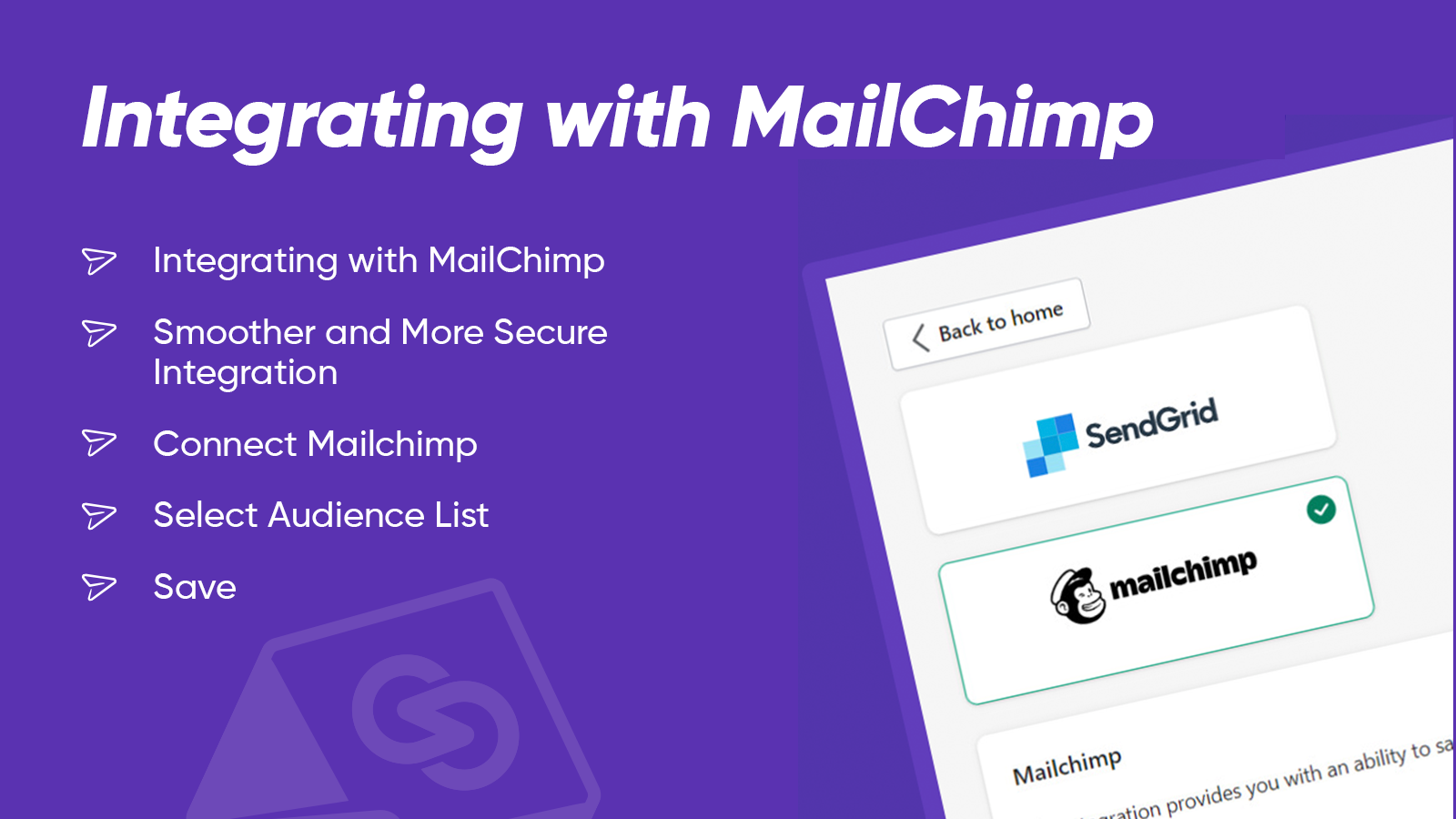 Integrating with MailChimp