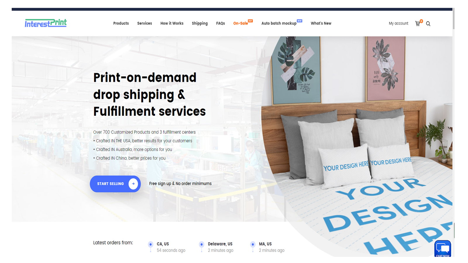 InterestPrint-Print on demand dropshipping & fulfillment service