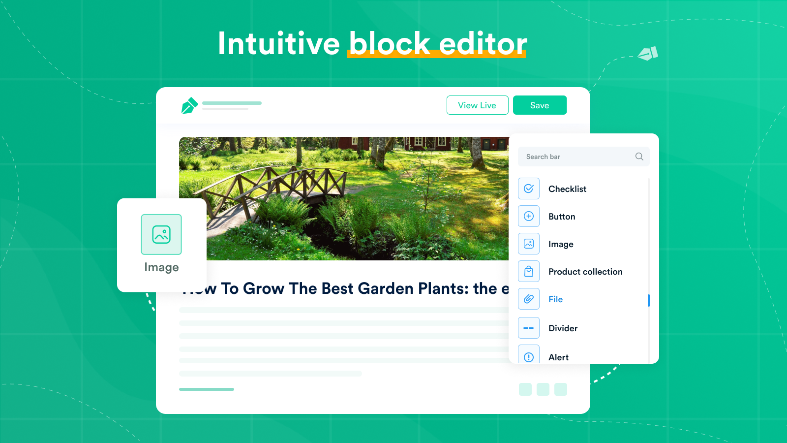 Intuitive block editor