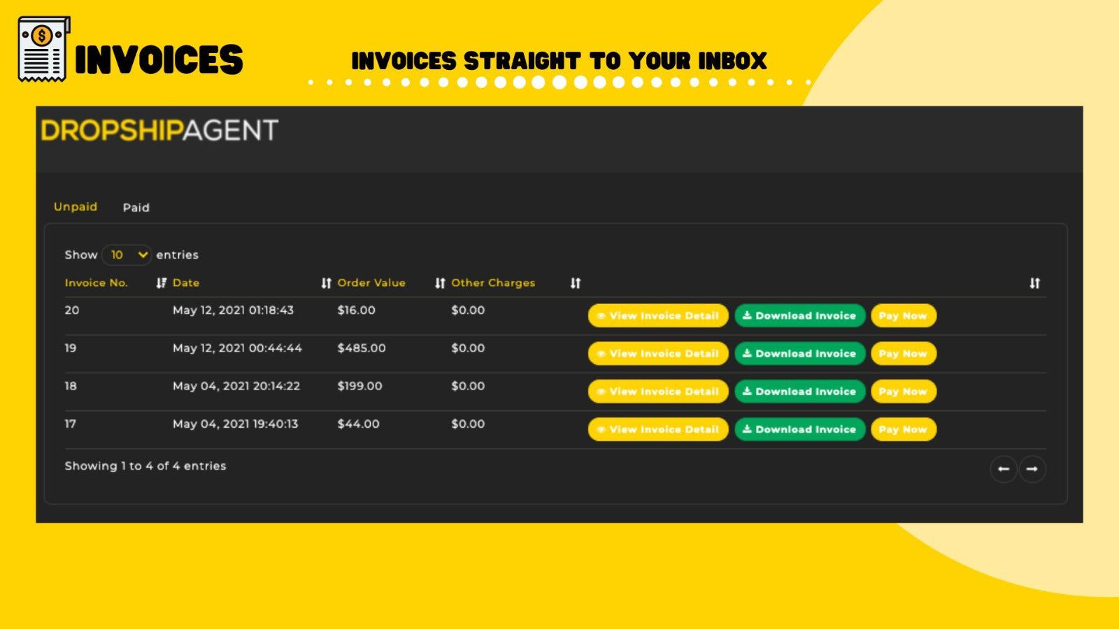 Invoices Straight To Your Inbox