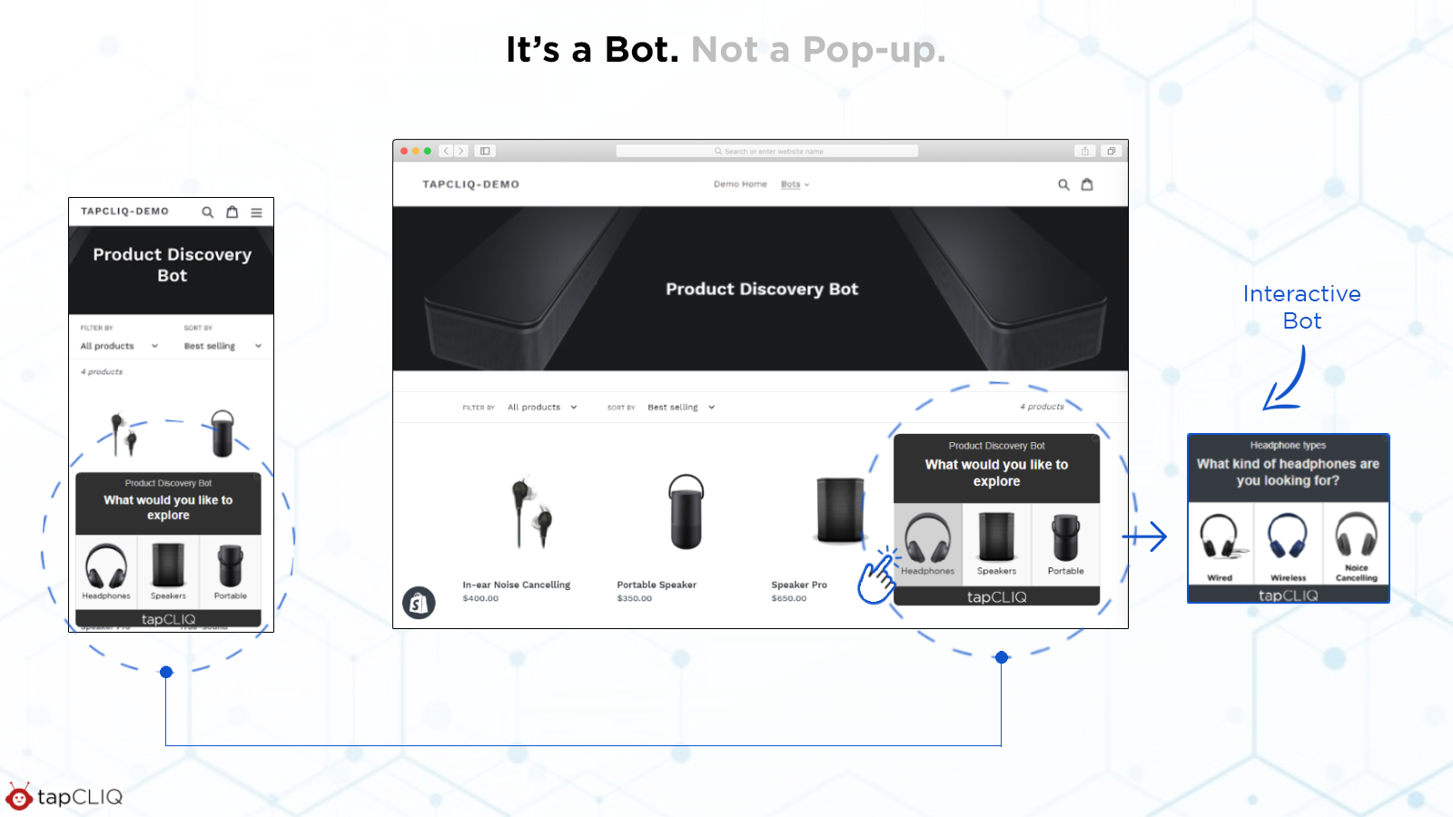 It's a Bot. Not a Pop-up.
