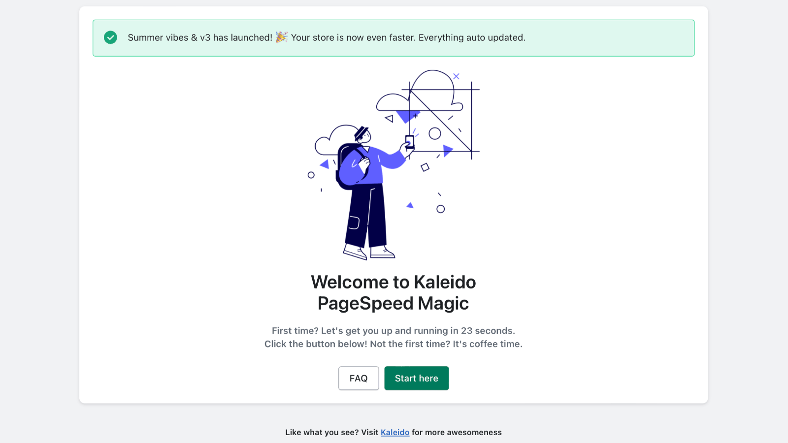 Kaleido Shopify Experts Instant Page v3