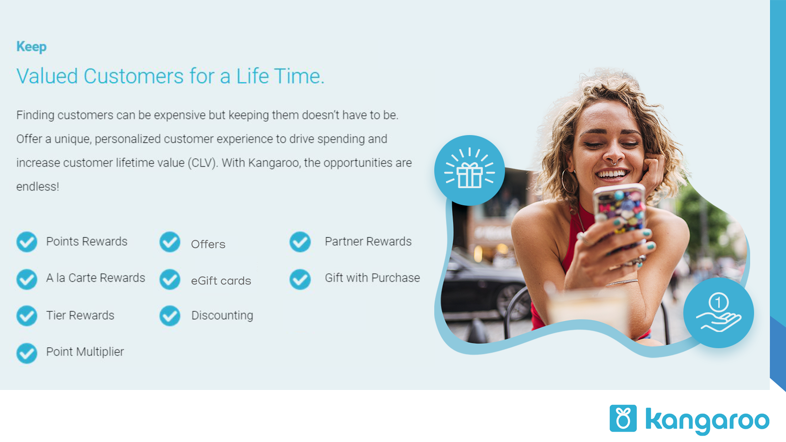 Keep customers coming back and spending more with rewards.