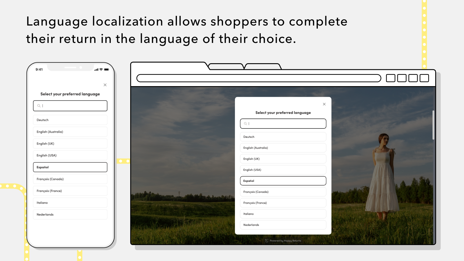 language localization for shoppers