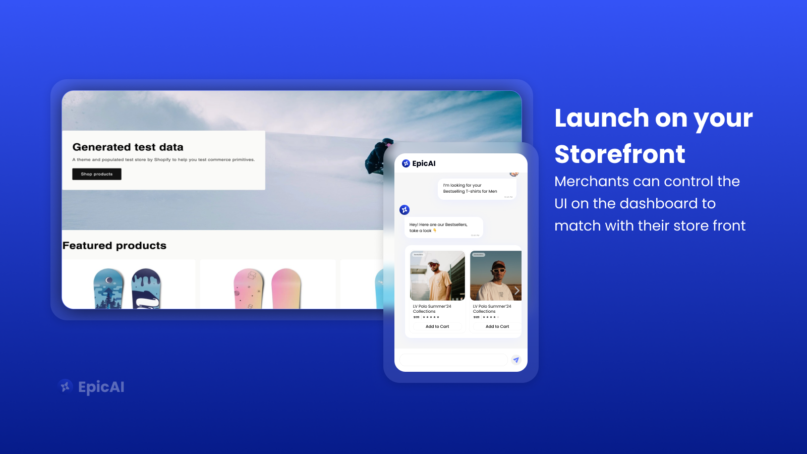 Launch on your storefront