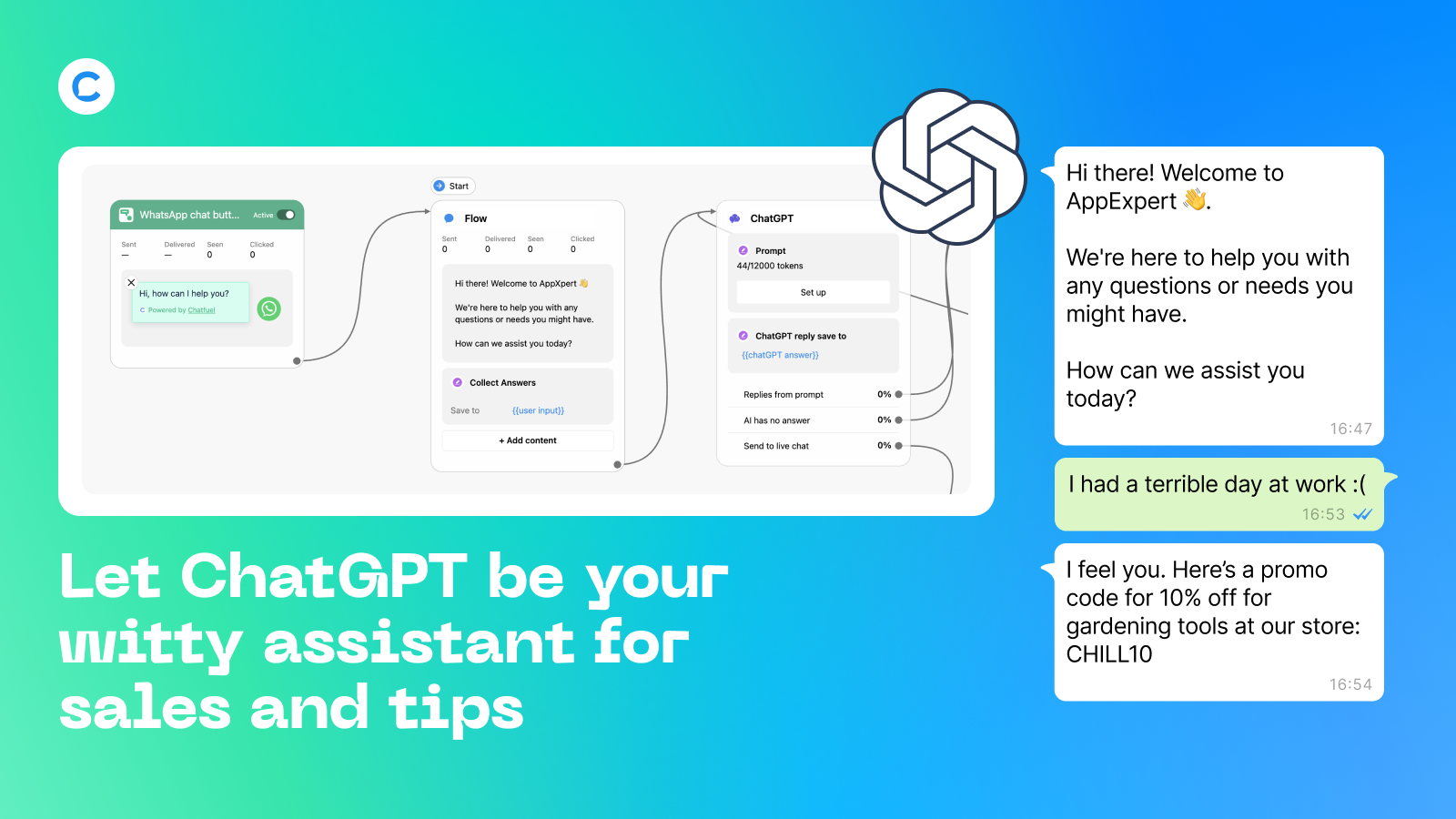 Let ChatGPT be your witty assistant for sales and tips