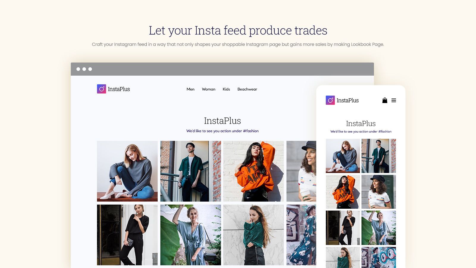 Let your Insta feed generate sales by adding a shoppable gallery