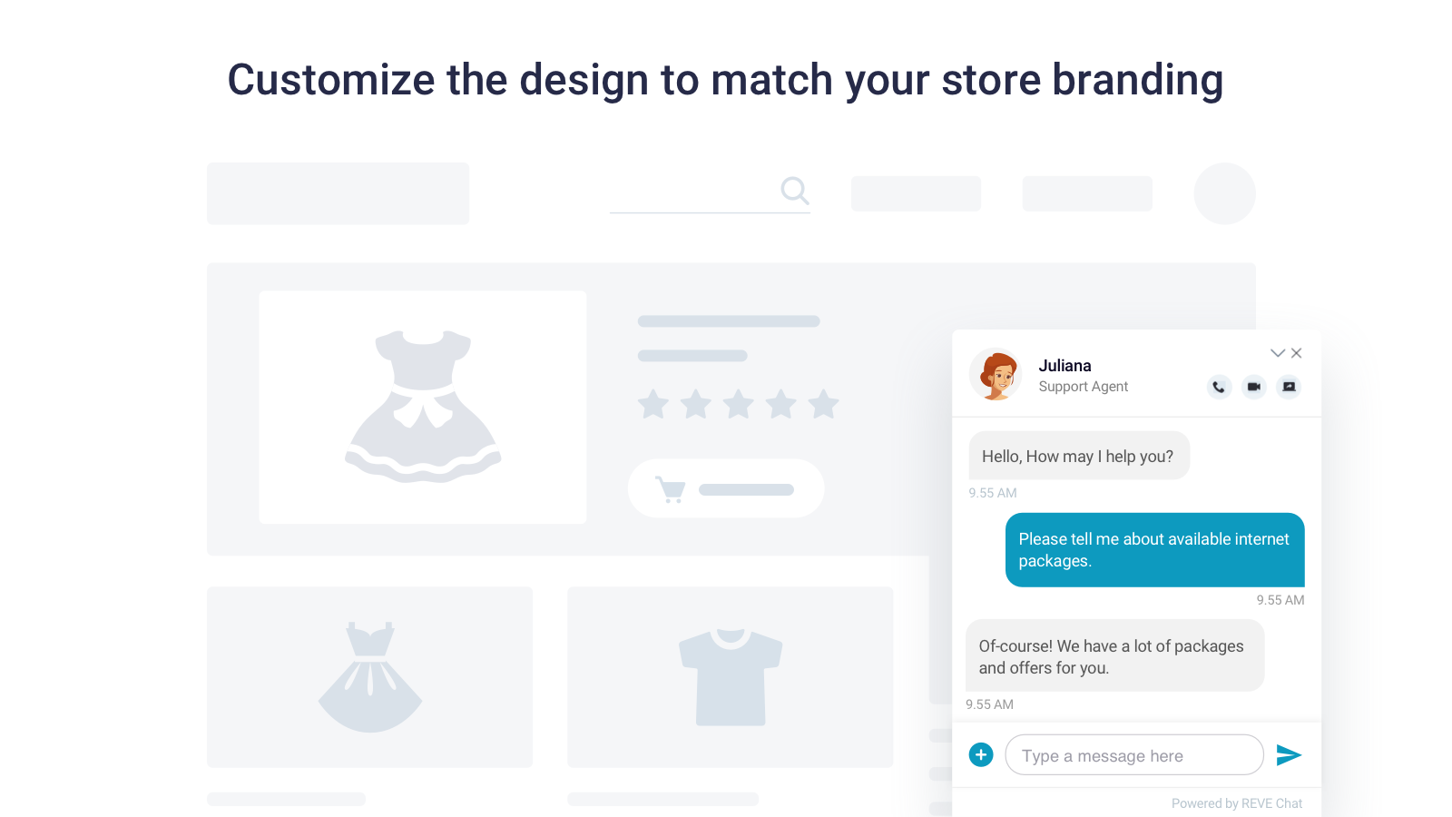 live chat widget on shopify ecommerce store