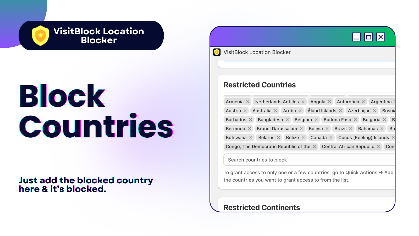 Location Blocker for Shopify - Countries and Continent Blocking