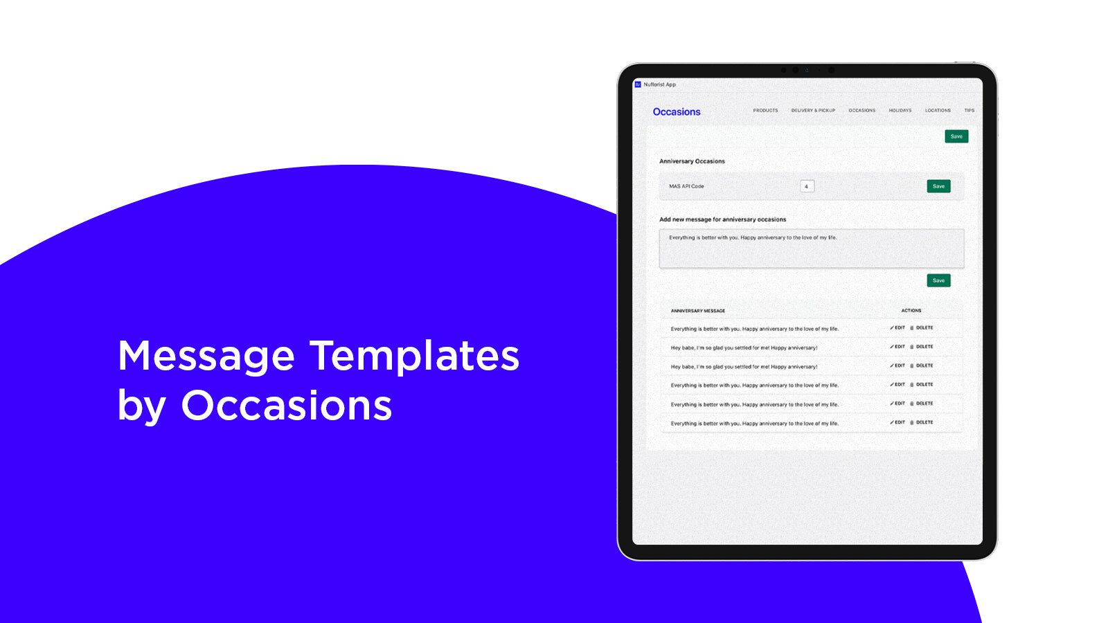 Manage Add-ons, Card Messages, Delivery Pricing, And more