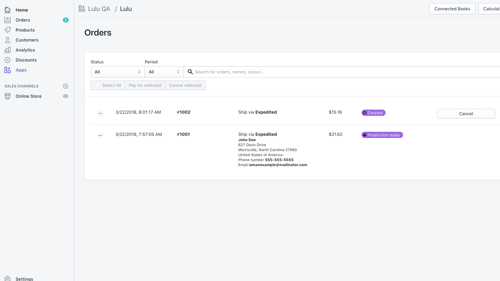 manage orders and fulfillment with Lulu Direct