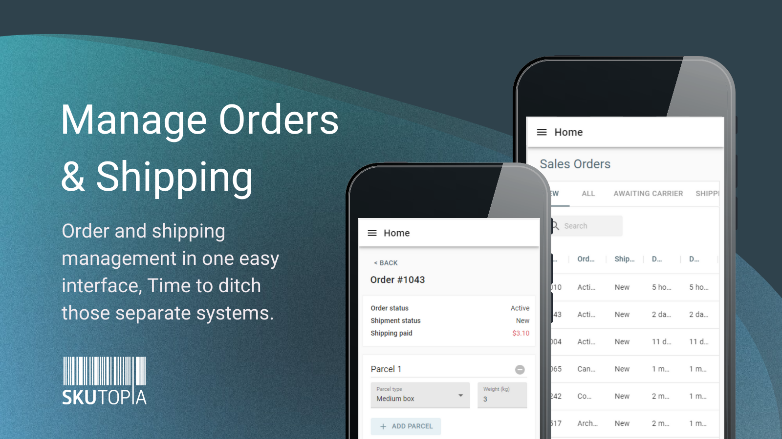 Manage orders & shipping