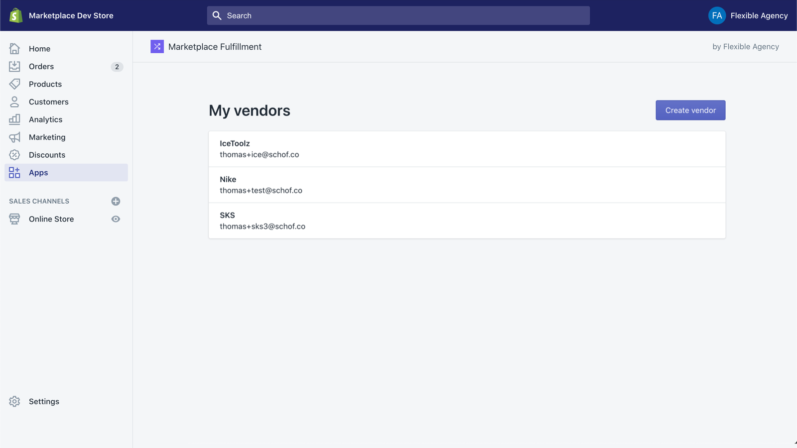 Manage vendors directly in Shopify