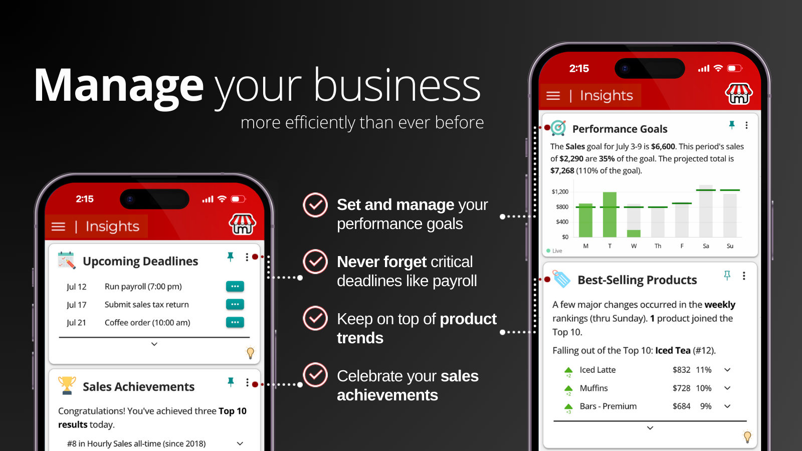 Manage your business more efficiently than ever before