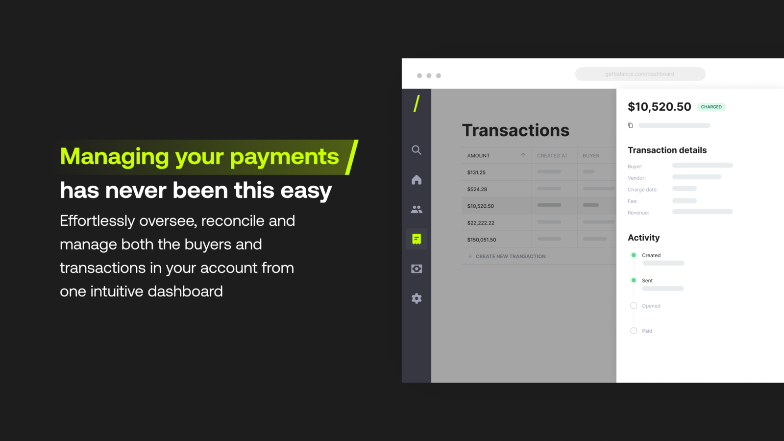 Manage your payments