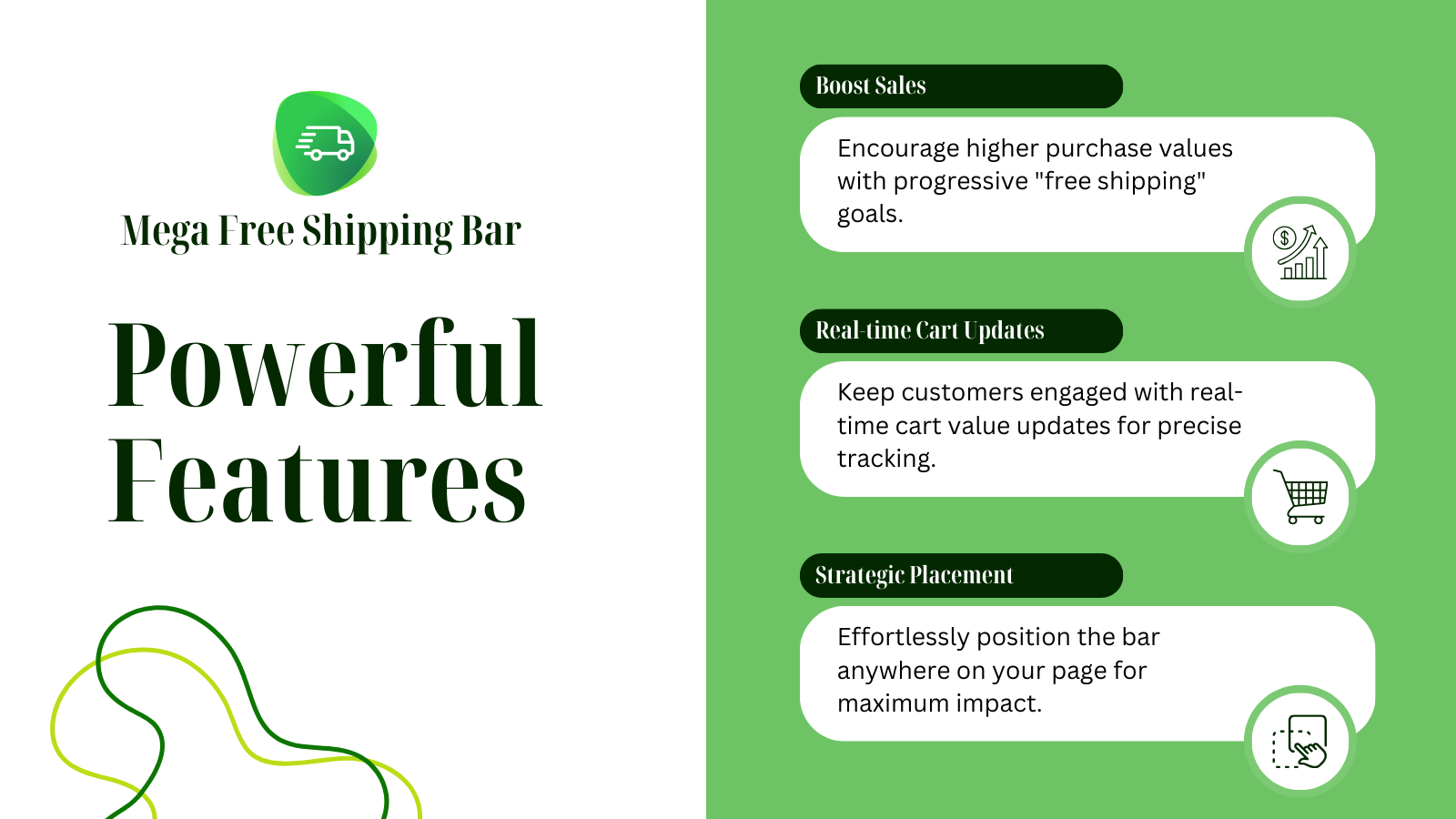 Mega Free Shipping Bar - Encourage higher purchase values