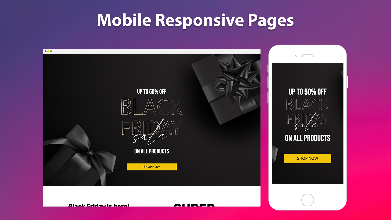 Mobile Responsive Pages