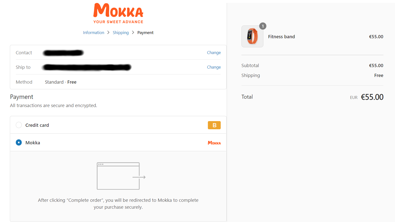 Mokka payment method