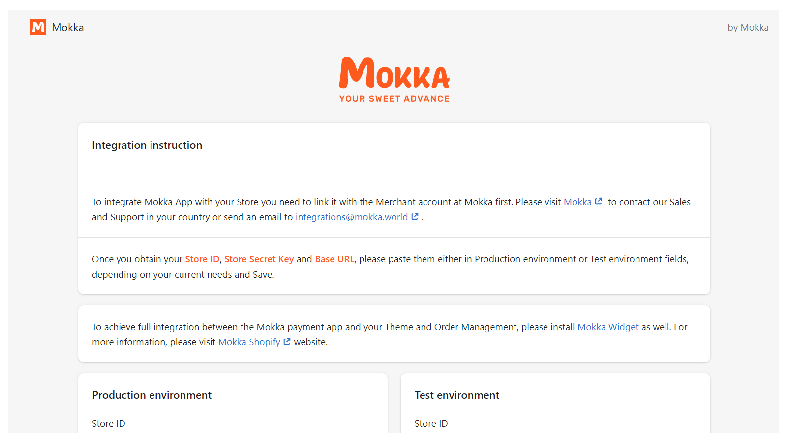 Mokka User Interface