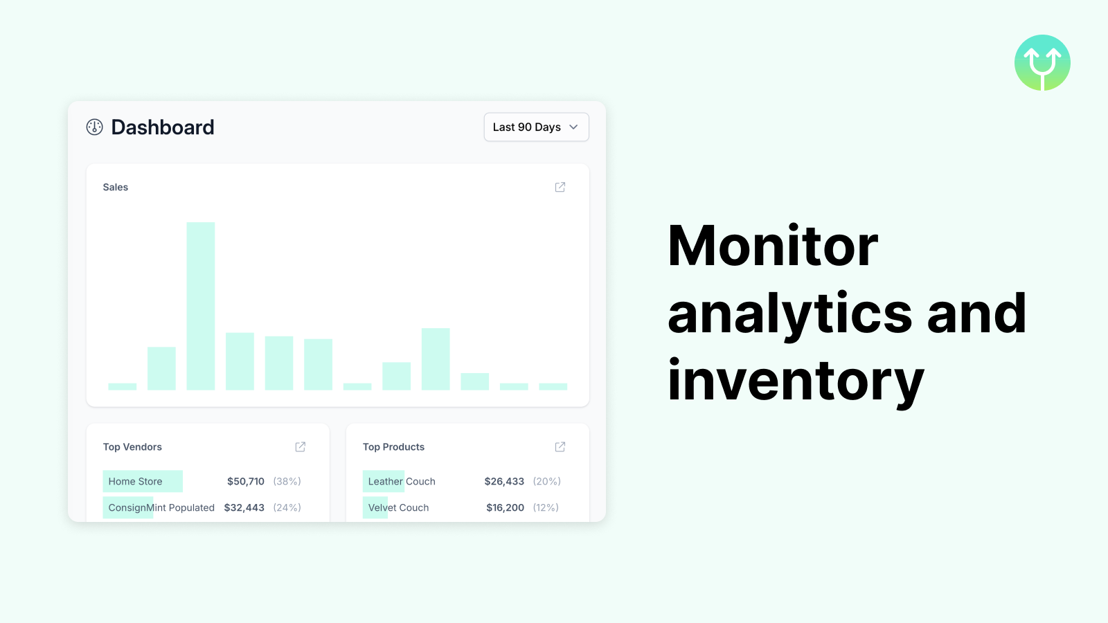 Monitor analytics and inventory with ConsignMint's reports