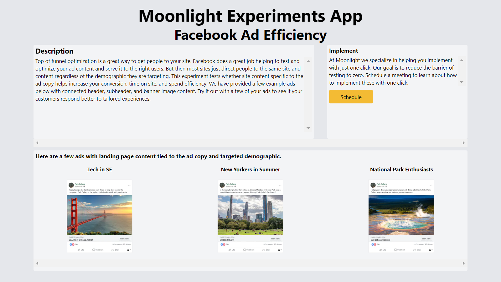 Moonlight Facebook Ad Optimization For Shopify