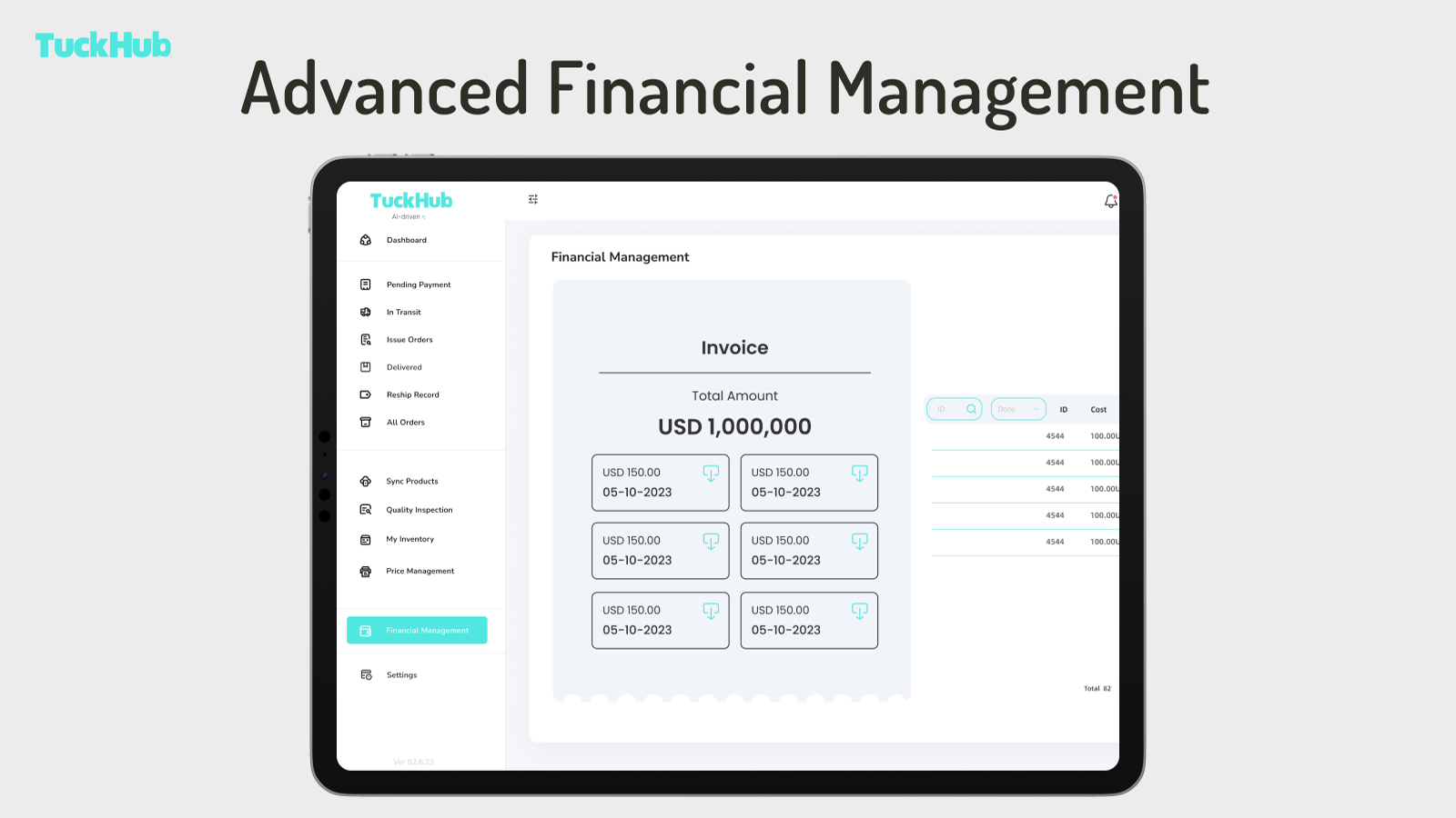 More advanced financial management system